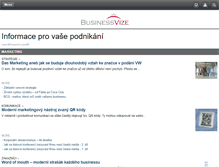 Tablet Screenshot of businessvize.cz